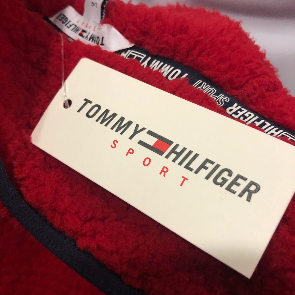 🎉HP X 2 🎉 ❤️‍🔥Tommy Hilfiger Sport❤️‍🔥Teddy Bear Style Pullover ❤️‍🔥 - Picture 6 of 14